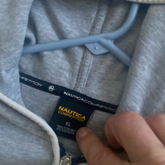 Nautical zip-up hooded sweatshirt - Picture 2 of 3